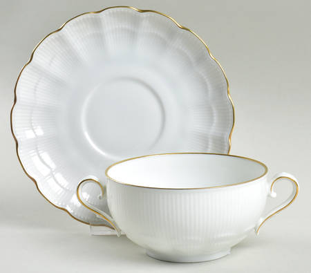 Nizza Flat Cream Soup Bowl & Saucer Set