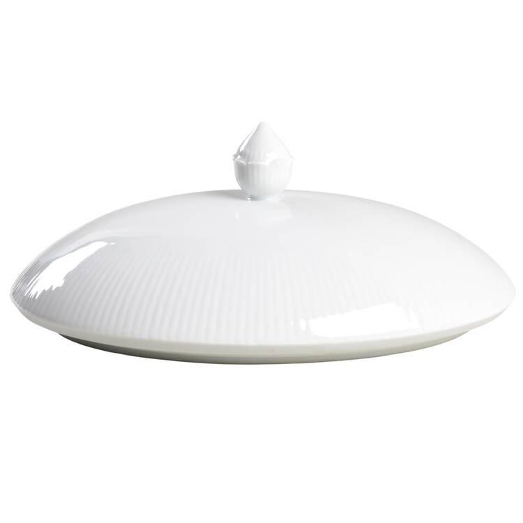 Romantica All White Lid for Oval Vegetable