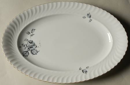 Silver Dawn 12" Oval Serving Platter