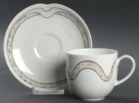 Tivoli Flat Cup & Saucer Set by Kaiser
