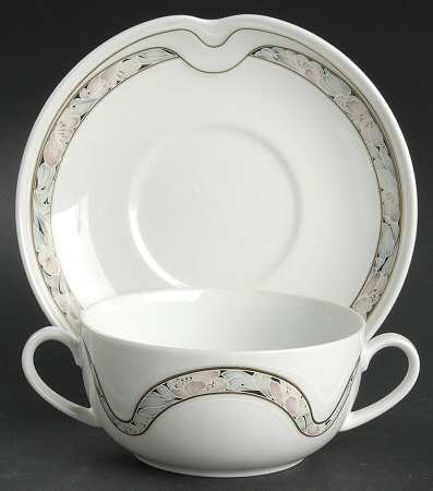 Tivoli Flat Cream Soup Bowl & Saucer Set