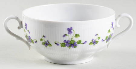Viola Flat Cream Soup Bowl