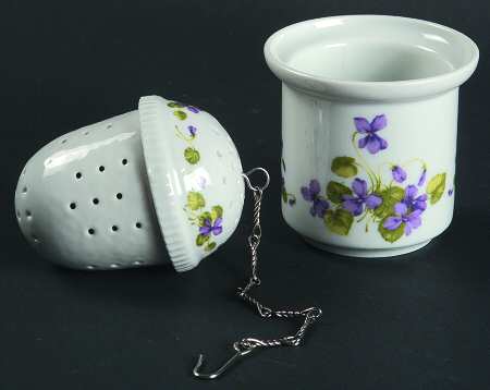 Viola Tea Ball W/Holder
