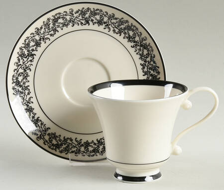 Donna Marie Footed Cup & Saucer Set