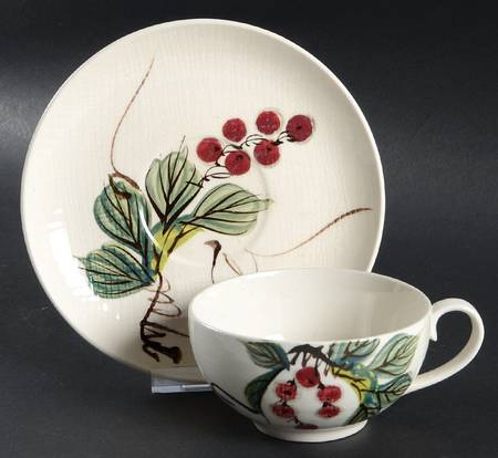 Vintage Flat Cup & Saucer Set