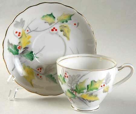 Birthday Floral Series Footed Cup & Saucer Set