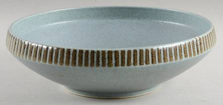 Patio Blue 9" Round Vegetable Bowl