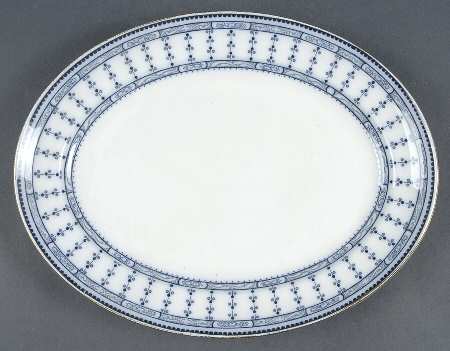 Pompadour 11" Oval Serving Platter