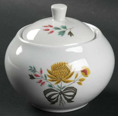 Strawflower Sugar Bowl & Lid