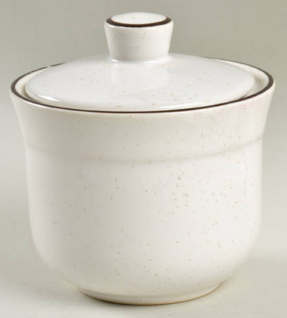 Teakwood Sugar Bowl & Lid