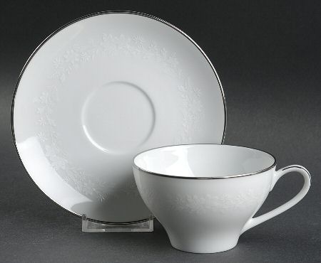 Venetian Lace Flat Cup & Saucer Set