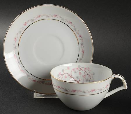 Charm (Japan) Flat Cup & Saucer Set
