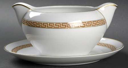 Corinth Gravy Boat with Attached Underplate