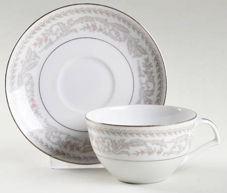 Invitation Footed Cup & Saucer Set