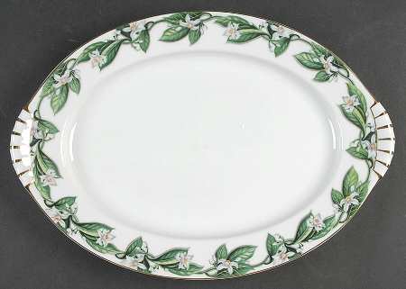 Orange Blossom 15" Oval Serving Platter