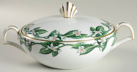 Orange Blossom Round Covered Vegetable