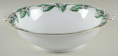 Orange Blossom 10" Round Vegetable Bowl