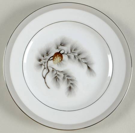Silver Pine Bread & Butter Plate