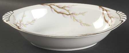Spring Willow 11" Oval Vegetable Bowl