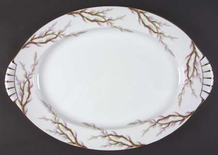 Spring Willow 17" Oval Serving Platter