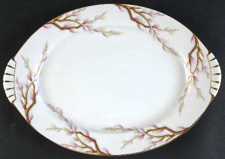 Spring Willow 12" Oval Serving Platter