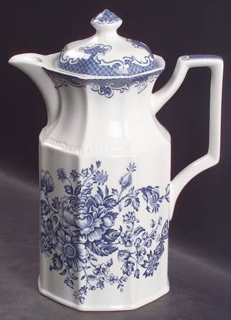 Balmoral Blue Small Coffee Pot & Lid