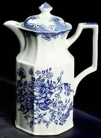 Balmoral Blue Coffee Pot & Lid