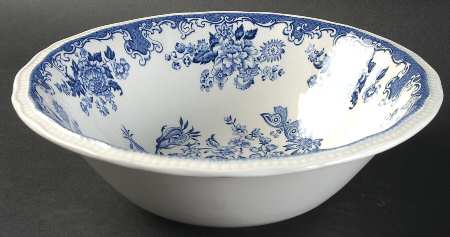 Balmoral Blue 8" Round Vegetable Bowl by Kensington Staffords