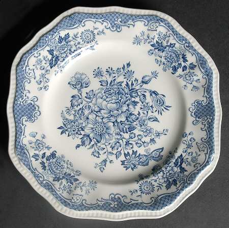 Balmoral Blue Square Salad Plate