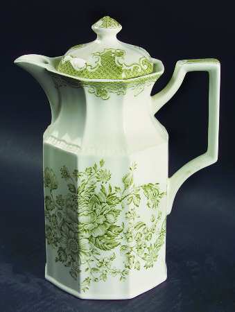 Balmoral Green Coffee Pot & Lid