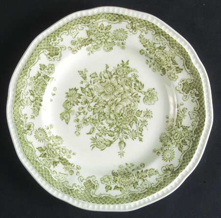 Balmoral Green Bread & Butter Plate