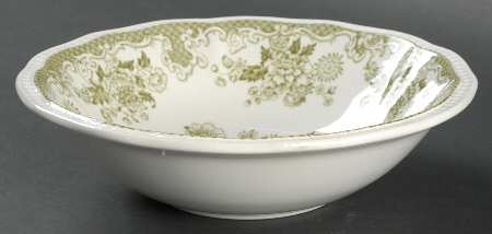 Balmoral Green Coupe Cereal Bowl by Kensington Staffords