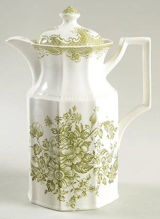 Balmoral Green Coffee Pot & Lid