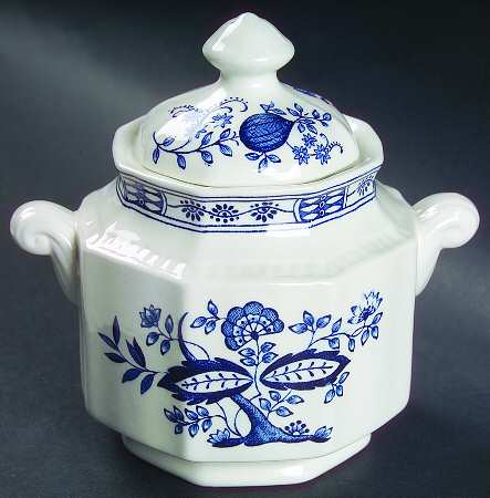 Coventry Blue Sugar Bowl & Lid