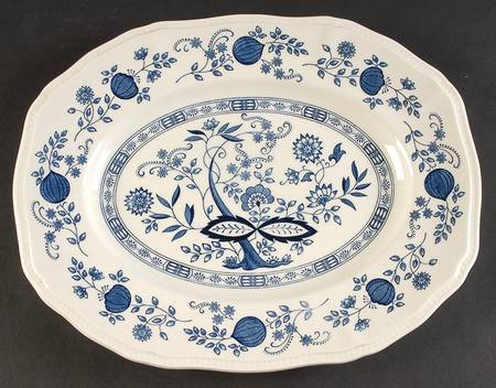 Coventry Blue 14" Oval Serving Platter
