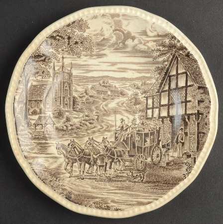 Dickens Coaching Days Salad Plate