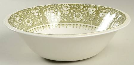 Dundee Green 8" Round Vegetable Bowl by Kensington Staffords
