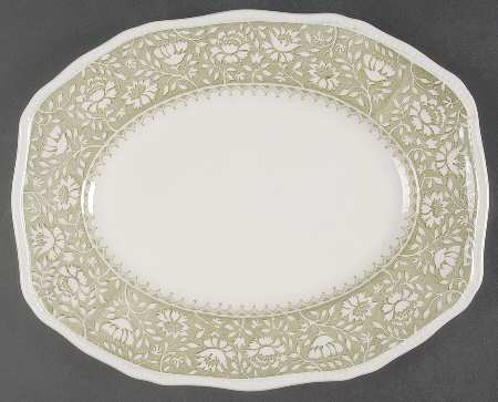 Dundee Green 12" Oval Serving Platter
