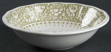 Dundee Green Coupe Cereal Bowl by Kensington Staffords