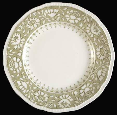 Dundee Green Bread & Butter Plate by Kensington Staffords
