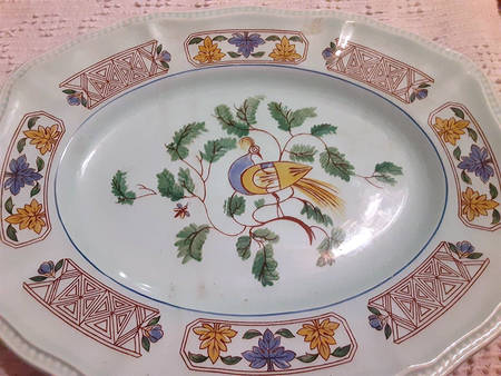 Java Bird 14" Oval Serving Platter
