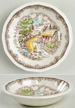 Shakespeare's Sonnets Rim Fruit/Dessert (Sauce) Bowl
