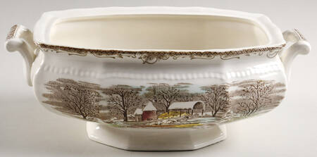 Shakespeare's Sonnets Oval Vegetable No Lid