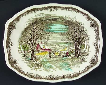 Shakespeare's Sonnets 12" Oval Serving Platter