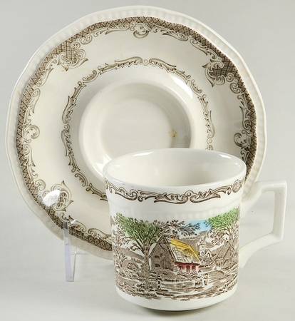 Shakespeare's Sonnets Flat Cup & Saucer Set