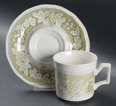 Somerset Flat Cup & Saucer Set
