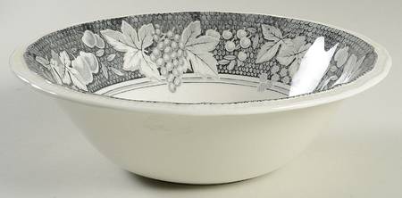 Somerset Black 8" Round Vegetable Bowl