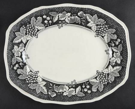 Somerset Black 12" Oval Serving Platter
