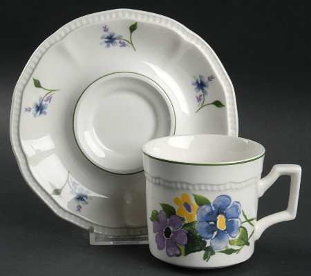 Wayside Flat Cup & Saucer Set by Kensington Staffords