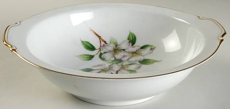 Dogwood 10" Oval Vegetable Bowl